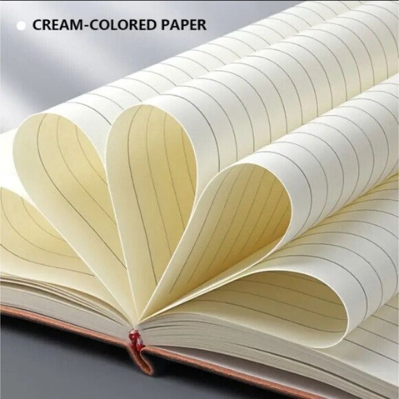 GRAY leather journal notebook manifest diary personalized planner organization - Picture 4 of 11